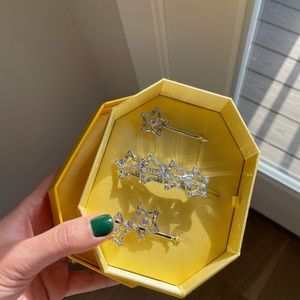 NIB Swarovski Crystal Star Hair Accessory set